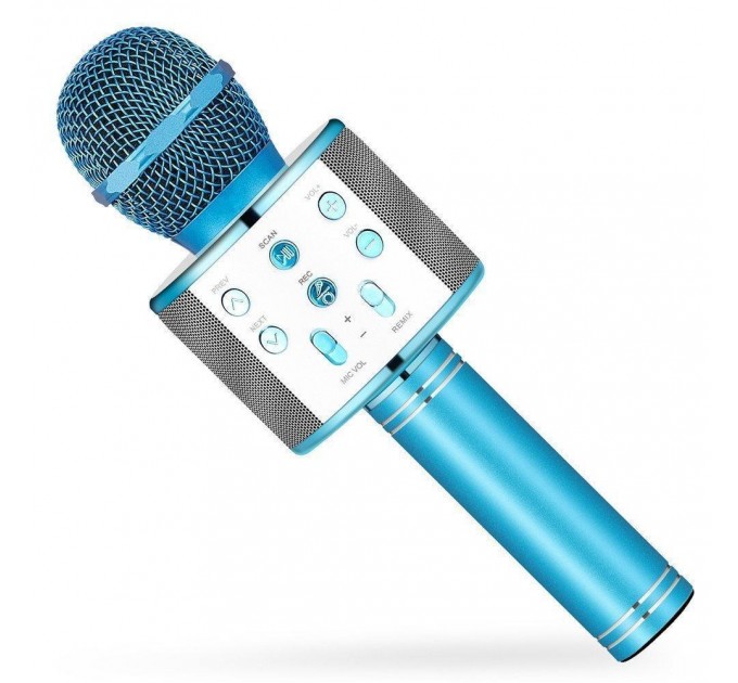Мікрофон для караоке WS 858 (Blue)