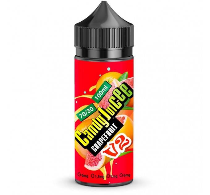 Жидкость для электронных сигарет Candy Juicee V2 Grapefruit 0 мг 100 мл (Грейпфрут)