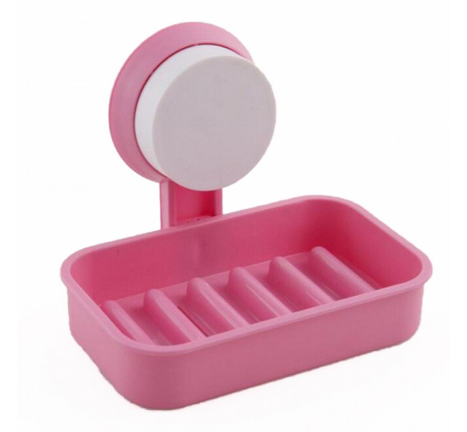 Мыльница на присоске Soap Box Multifunctional (Pink) 