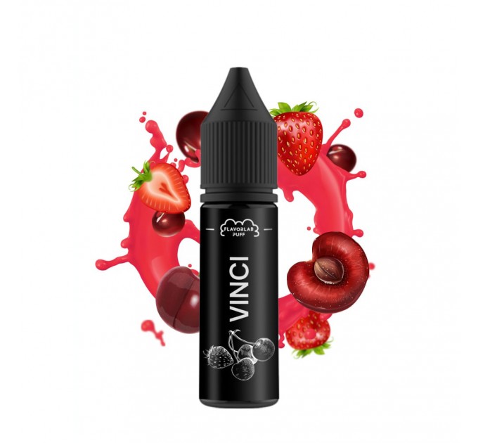 Жидкость для POD систем Flavorlab Vinci Cherry Strawberry 15 мл 50 мг (Вишня Клубника)