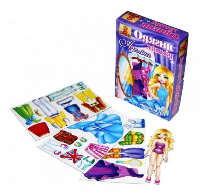 Гра настільна Bombat Game Одягни ляльку: Аделіна (1+ гравця, 3+ років)