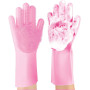 Перчатка для миття посуду Gloves for washing dishes (Pink)