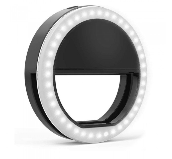 Кольцо для селфи с подсветкой selfie light (Black)