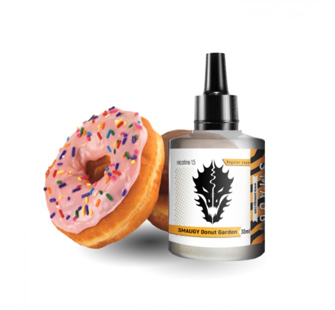 Жидкость для электронных сигарет SMAUGY Donut Garden 0мг 30 мл (Пончика с сахарной пудрой)