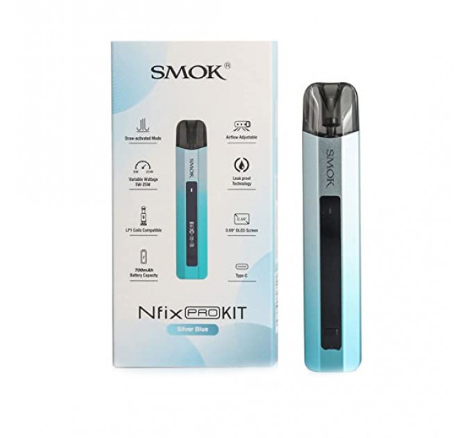 Под-система SMOK Nfix PRO Pod System 700mah Original Kit (Silver Blue)