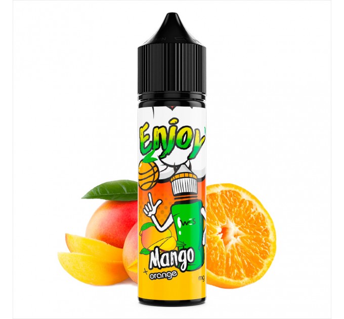 Рідина для електронних сигарет WES Split Enjoy 6 мг 60 мл (Манго + апельсин)