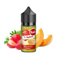 Жидкость для POD систем T-Juice Salt Strawberry Melon 30 мл 50 мг (Клубника дыня)