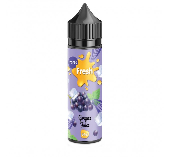 Рідина для електронних сигарет Fresh Grapes Juice 1.5мг 60мл (Виноградний нектар + лід)