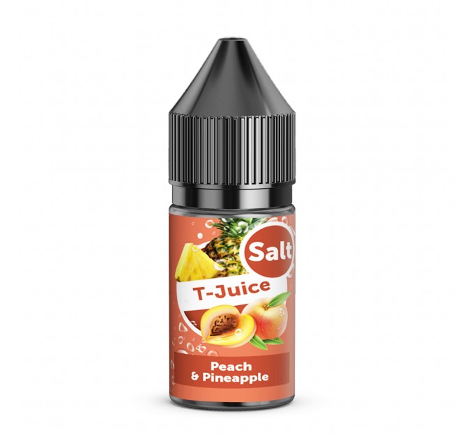 Жидкость для POD систем T-Juice Salt Peach Pineapple 30 мл 50 мг (Персик Ананас)