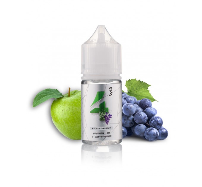Сольова рідина для електронних сигарет WES Silver Apple&Grape 50 мг 30 мл (Яблуко+виноград)