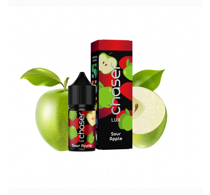 Жидкость для POD систем CHASER Lux Sour Apple 30 мл 65 мг (Зеленое яблоко)