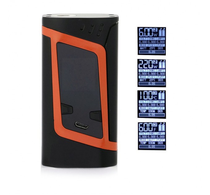 Электронная сигарета Smok Alien TC 220W Kit (Черно/Оранжевый)
