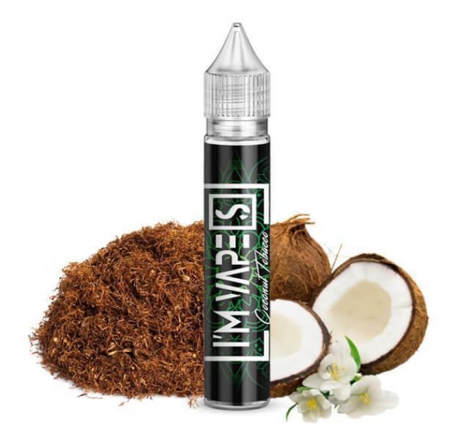 Сольова рідина для електронних сигарет I'М VAPE S Coconut Tobacco 25 мг 30 мл (Тютюн-кокос)