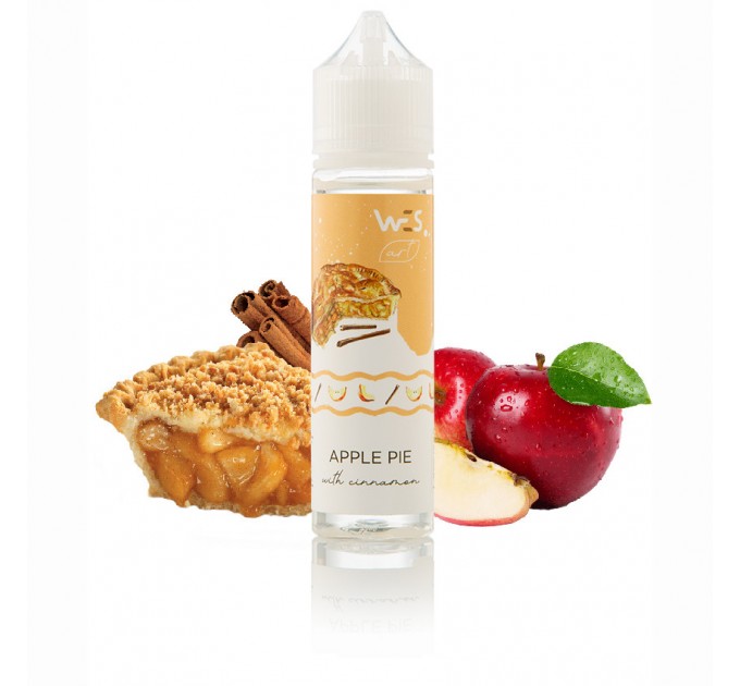Рідина для електронних сигарет WES ART™ Apple Pie 0 мг 60 мл (Яблучний пиріг)
