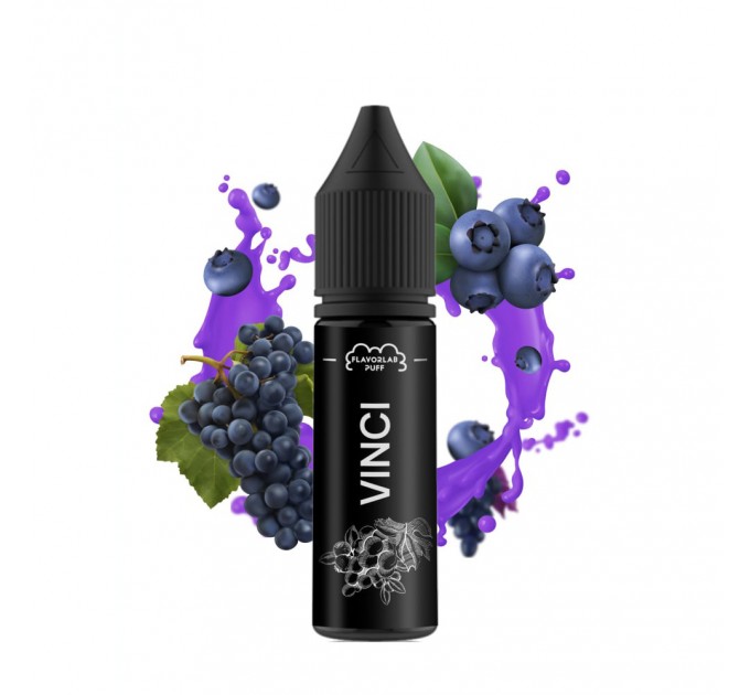 Жидкость для POD систем Flavorlab Vinci Grape Currant 15 мл 50 мг (Виноград Смородина)