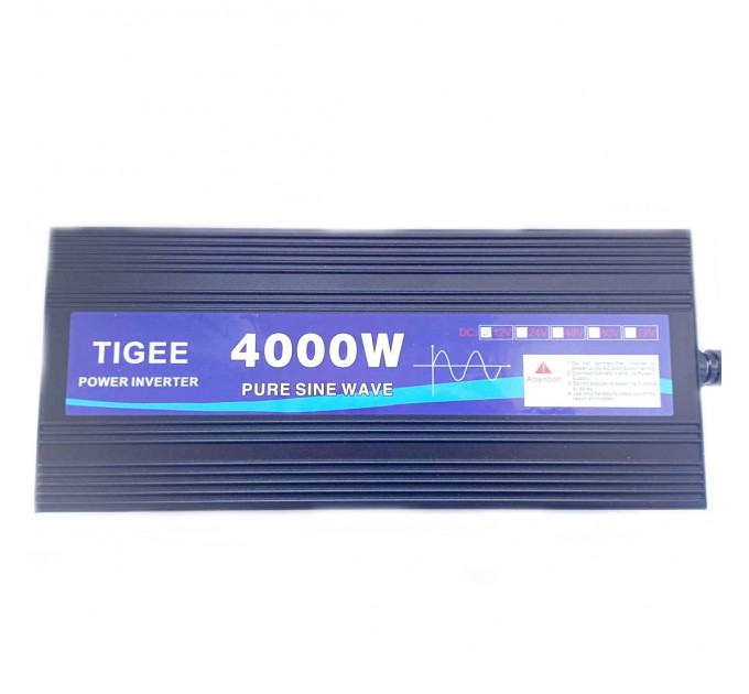 Інвертор Tigee Power 4000W 005 12V-220V чиста синусоїда (2 розетки, екран)
