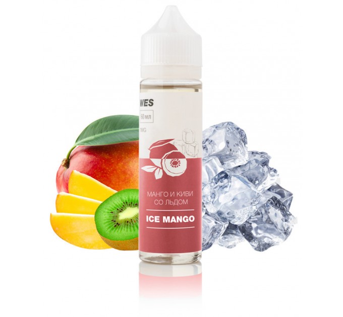 Рідина для електронних сигарет WES Ice Mango 6 мг 60 мл (Манго та ківі з льодом)