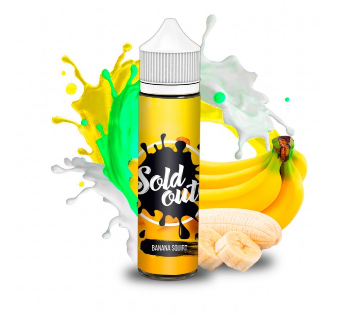 Жидкость для электронных сигарет Sold Out Banana Squirt 1.5 мг 60 мл (Банановый кейк)