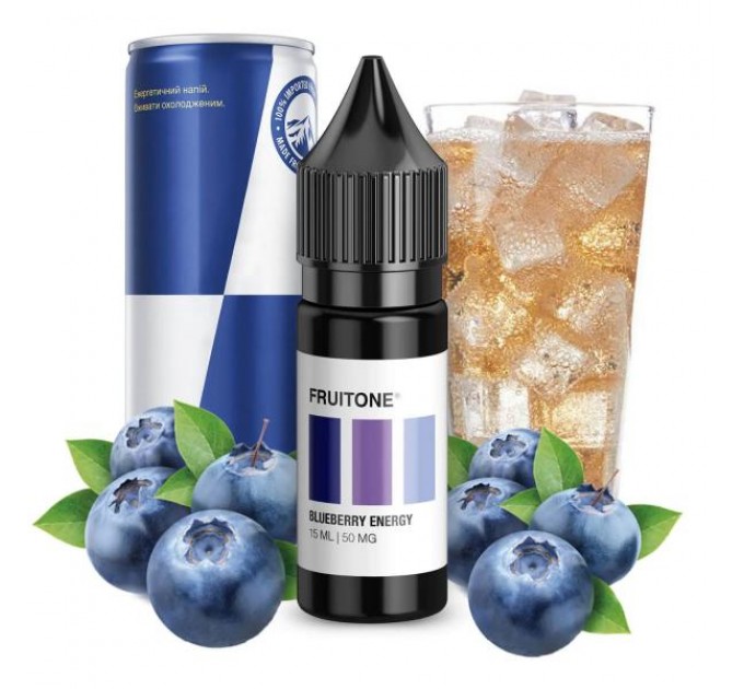 Рідина для POD систем Fruitone Blueberry Energy 15 мл 50 мг (Голубика Енергетик)