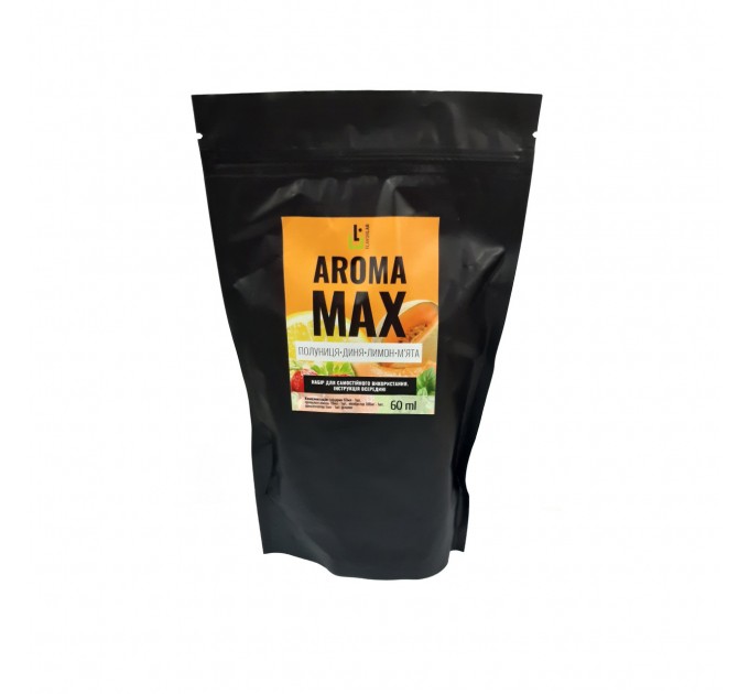 Набор для самозамеса Aroma MAX 60 мл, 0-3 мг (Клубника-Дыня-Лимон-Мята) 