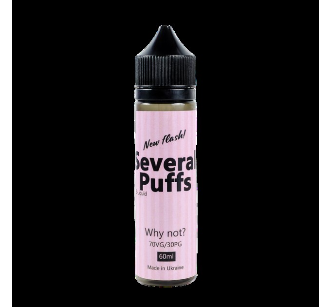 Жидкость для электронных сигарет Several Puffs 2.0 Why not? 0 мг 60 мл (Клубника со сливками)