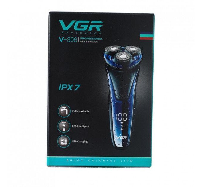 Электробритва VGR V-306 (Black Blue) 