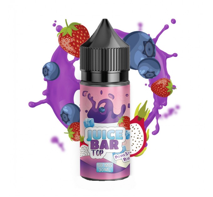 Жидкость для POD систем Flavorlab JUICE BAR TOP Pitaya Strawberry Blueberry 30 мл 50 мг (Питайя клубника черника)