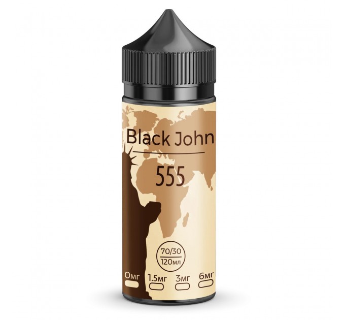 Жидкость для электронных сигарет Black John 555 1.5 мг 120 мл (Табачный вкус)