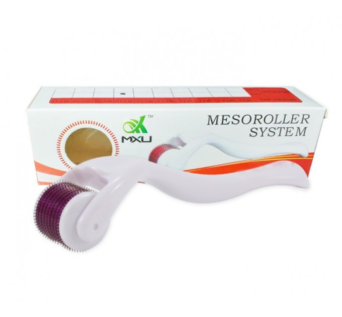 Мезоролер для шкіри Mesoroller system 540 голок (White 1.0 mm)