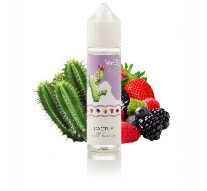 Рідина для електронних сигарет WES ART Cactus 0 мг 60 мл (Кактус + ягоди)