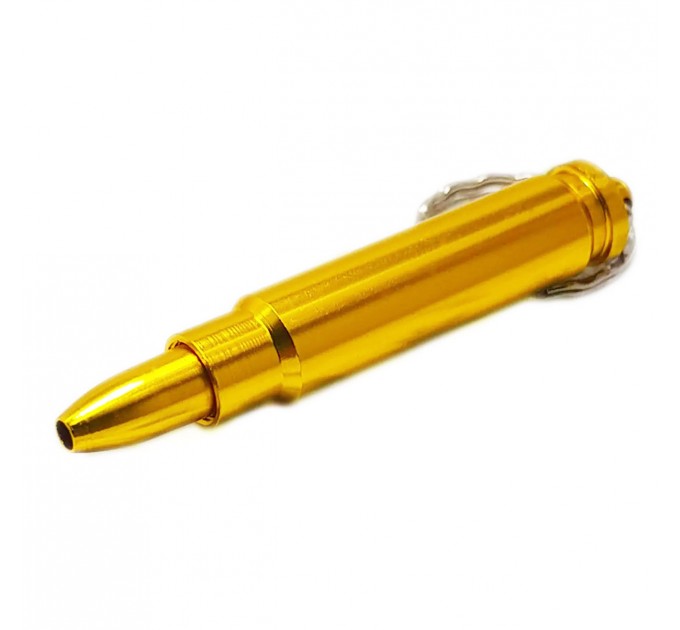 Курительная трубка пуля металл HL-193 (Gold)