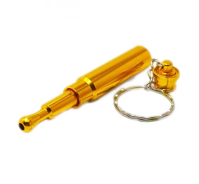 Курительная трубка пуля металл HL-193 (Gold)