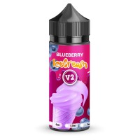 Жидкость для электронных сигарет Ice Cream V2 Blueberry 0 мг 100 мл (Мороженое с черникой)