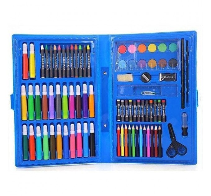 Набір для творчості Coloring Art Set 86 предметів (Blue)