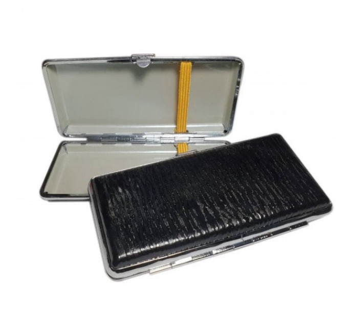 Портсигар для длинных сигарет 18шт №2381 (Black)