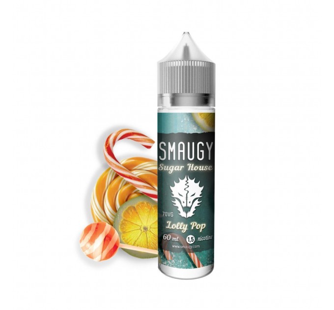 Рідина для електронних сигарет SMAUGY Lolly Pop 1.5мг 60мл (Лимонно-кремовий мікс)
