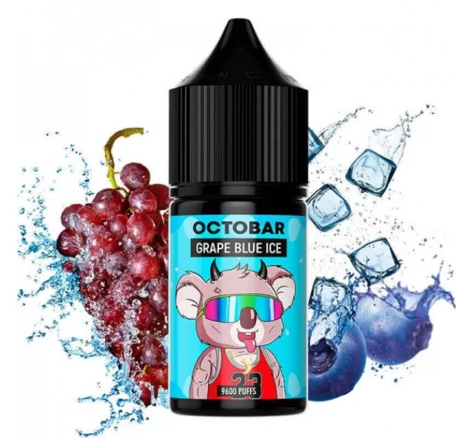 Жидкость для POD систем Octobar Grape Blue Ice 30 мл 50 мг (Виноград Черника Лед)