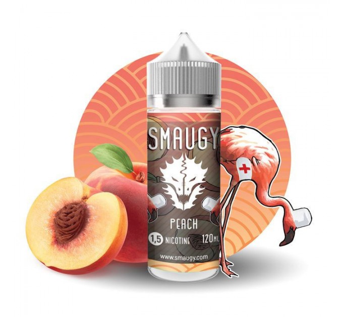 Рідина для електронних сигарет SMAUGY Peach 0 мг 120 мл (Персик)