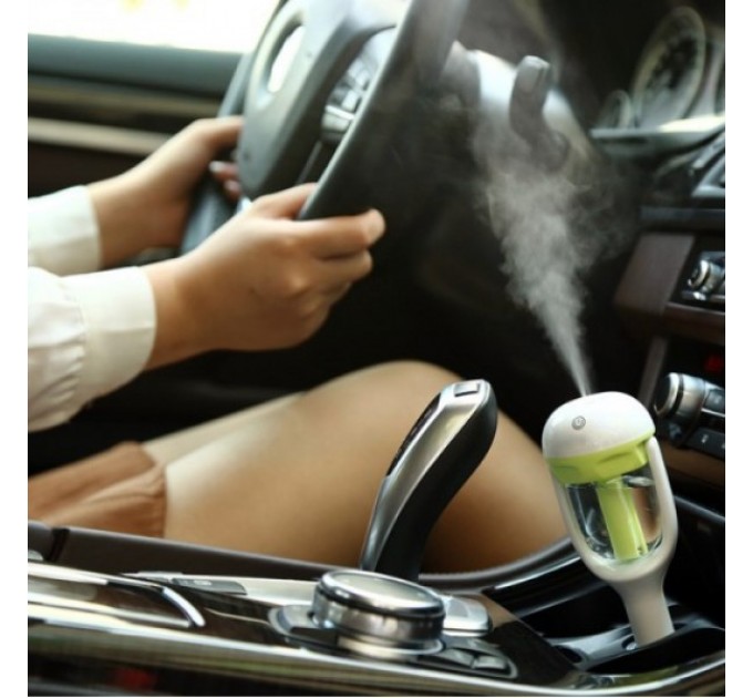 Увлажнитель воздуха автомобильный Car Charger Humidifier (White Green)