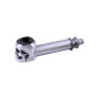 Трубка курительная металлическая Череп №8029 Silver