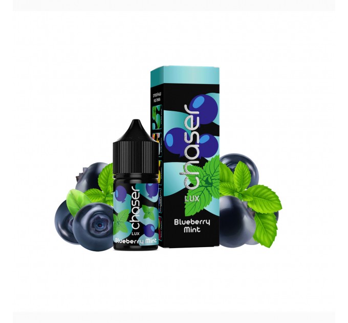 Жидкость для POD систем CHASER Lux Blueberry Mint 30 мл 65 мг (Черника и мята)