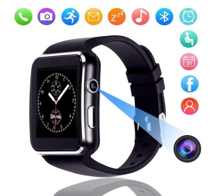 Розумний годинник Smart Watch X6 (Black)
