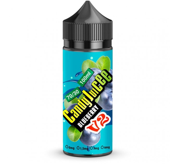 Жидкость для электронных сигарет Candy Juicee V2 Blueberries 3 мг 100 мл (Черники)