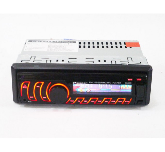 Автомагнитола 1DIN MP3 8506D RGB (Black)