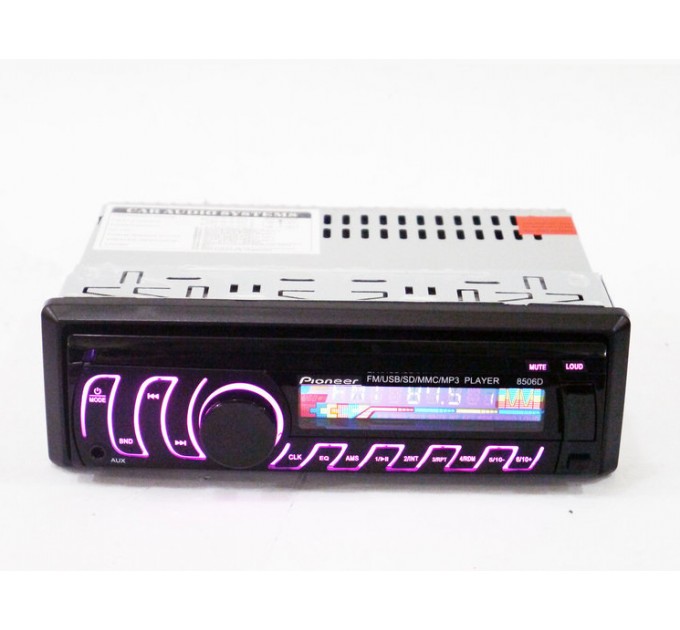 Автомагнітола 1DIN MP3 8506D RGB (Black)