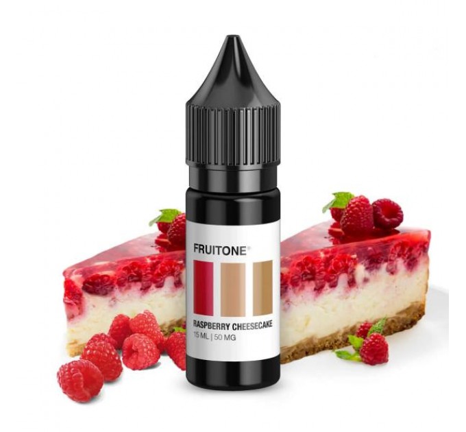 Рідина для POD систем Fruitone Raspberry Cheesecake 15 мл 50 мг (малиновий чізкейк)