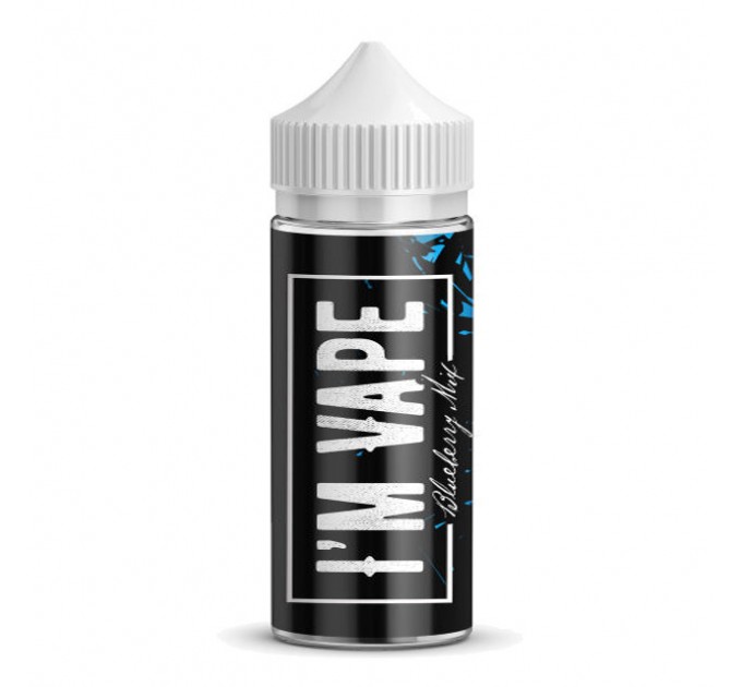 Рідина для електронних сигарет I'М VAPE Blueberry Mix 0 мг 120 мл (Чорниця з розслаблюючим ефектом)