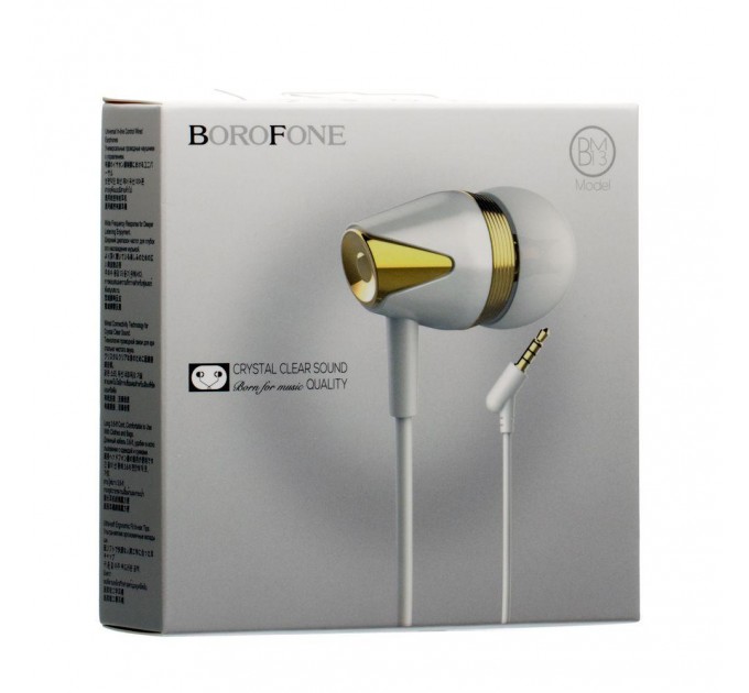 Навушники вакуумні BM13 Borofone White