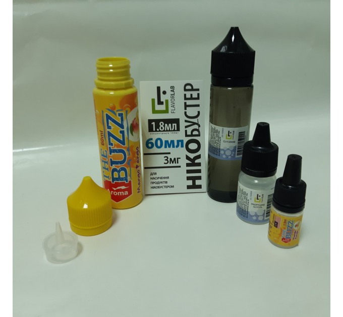 Набір для самозамішування The BUZZ 60 мл, 0-3 мг (Mango Pango)