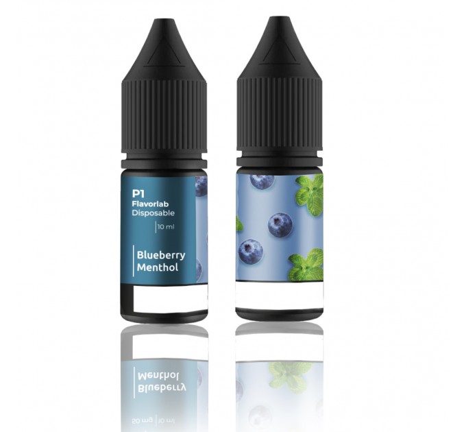 Жидкость для POD систем Flavorlab P1 Blueberry Menthol 10 мл 50 мг (Черника ментол)